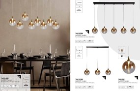 Lustra cu 3 pendule LED design modern minimalist Alchemy