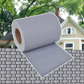 41619 vidaXL Panou de intimitate grădină, gri deschis, 70 x 0,19 m, PVC