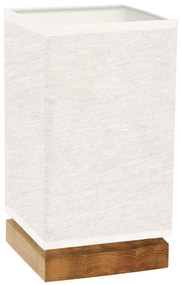 Spot-Light DO70774174 - Lampă de masă FIRE 1xE27/25W/230V, stejar/bej