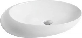 Lavoar pe blat Fluminia Maxi Egg alb 66 cm