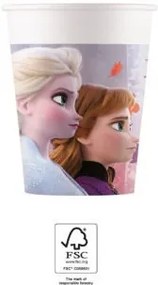 Disney Regatul de gheață Leaf pahar de hârtie 8 bucăți 200 ml FSC