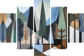 Tablou - Abstracție geometrică naturală II. (150x105 cm)