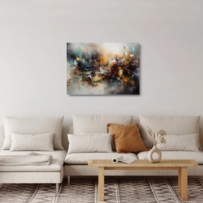 Tablou pe sticlă - Grafică abstractă (70x50 cm)