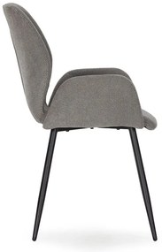 Set de scaune de sufragerie gri 2 buc. tapițat Ansu – Marckeric