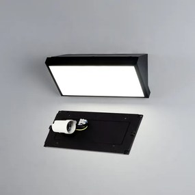 Brilagi-LED Aplică de perete pentru exterior TRIANGLE, reglabilă, 1xE27/6W/230V 2700-6500K IP65, neagră