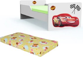 Pat tineret Cars cu saltea