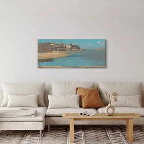 Tablou - Odilon Redon, Village by the Sea in Brittany, reproducere (120x50 cm)