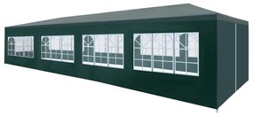 vidaXL Cort de petrecere, verde, 3 x 12 m