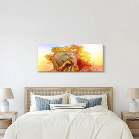 Tablou - Animale africane (120x50 cm)