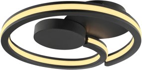 Brilliant - Plafonieră LED REVOLA, 33W, 230V, Ø 40 cm, neagră