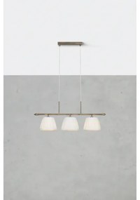 Markslöjd 108975 - Lustră suspendată pe cablu OXFORD 3xE14/40W/230V, alamă/albă