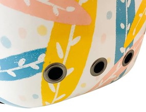 Rucsac pentru transportul animalelor de companie, alb cu model frunze