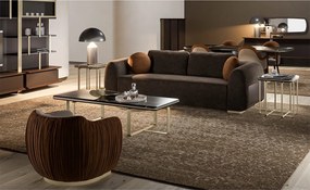 Canapea lemn masiv Maura, 260 × 73 × 105 cm
