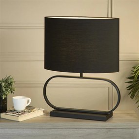 Veioza/Lampa de masa decorativa Sleek negru