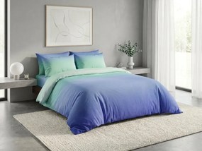 Lenjerie de pat din bumbac OMBRE albastra Dimensiune lenjerie de pat: 2 buc 70 x 90 cm | 200 x 220 cm