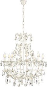 ONLI - Candelabru pe lanț BOTTE 8xE14/6W/230V alb