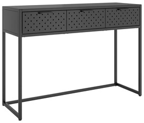 335894 vidaXL Masă consolă, antracit, 106x35x75 cm, oțel