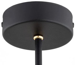 Lustră pe tijă AMALFI 3xE27/15W/230V neagră/albă Argon 6150