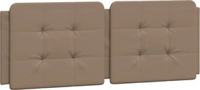 vidaXL Pernă pentru tăblie pat, Zadar, cappuccino, 120 cm, piele artificială