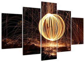 Tablou - Desenat de lumină (150x105 cm)