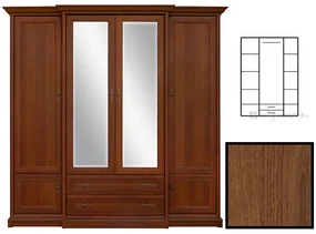 Dulap de haine KENT ESZF 4D2S (Castan). Promo -35%. 880808