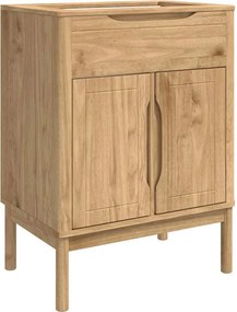 vidaXL Dulap pentru Chiuveta de Baie FLORO Maro ceruit 60 x 40 x 80 cm