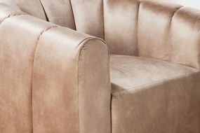 Fotoliu pivotant design elegant Babylon, champagner greige