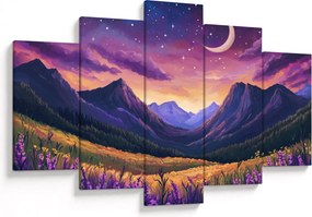 Tablou - Peisaj violet (150x105 cm)