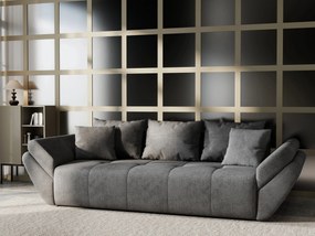 Canapea extensibilă dumonde cu ladă de depozitare si sezut confortabil din spuma high-density, Berlin Enjoy Kaki 250x100 cm