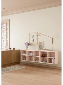 Bibliotecă roz-deschis suspendată 176x61x42 cm Mistral – Hammel Furniture