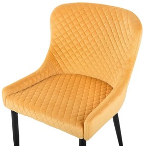 Set 2 buc. scaune pentru sufragerie Soho (galben). 1010072