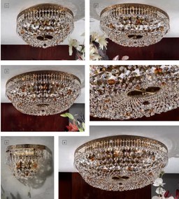 Lustra aplicata cristal Schöler design de lux Sheraton 45cm, antique brass