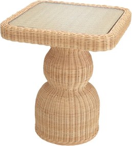 Masuta auxiliara din ratan design LUX Tiago