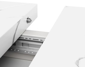 Masă extensibilă de dining, Alb | Aosom Romania