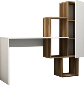 Masă ce birou Acelya Walnut and White