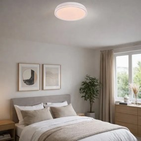 Rabalux 71413 - Lampă de tavan LED dimabilă CORLET 23W/230V 3000-6500K diam. 38,5 cm albă + telecomandă