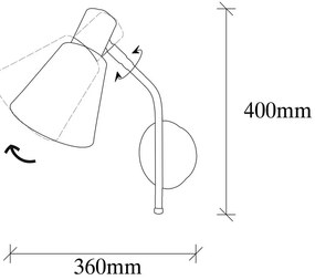 Aplică de perete în culoarea bronz ø 15 cm Sivani – Opviq lights