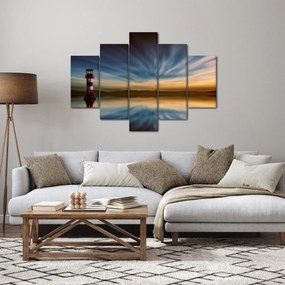 Tablou cu farul în mare (150x105 cm)