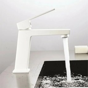 Baterie lavoar Inter Ceramic Elinor monocomanda alb mat