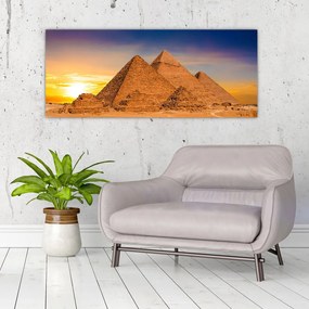 Tablou - Piremidele din Egipt (120x50 cm)