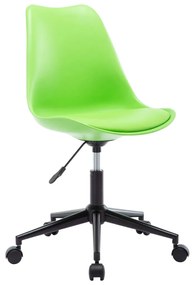 246781 vidaXL Scaune de bucătărie pivotante, 2 buc. verde, piele artificială