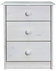 325537 vidaXL Comodă cu sertare, 43x34x53 cm, lemn masiv de pin
