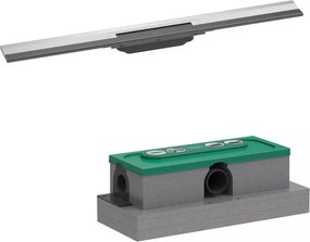 Set rigola pentru dus plus capac Hansgrohe RainDrain Flex ajustabil crom lucios 80 cm
