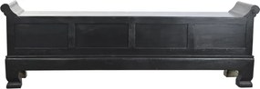 Banchetă orientală sculptată din lemn de ulm, finisaj antichizat multicolor, 4 sertare, 179 x 43 x 58 cm, „Ming"