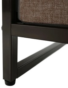 Comodă cu sertare din material textil HAZEL TIP 2,maro, M