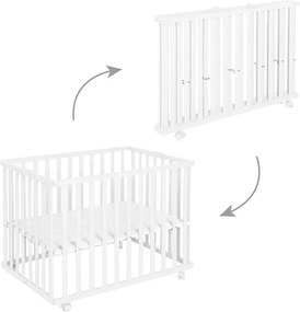 Țarc pentru copii alb 100x75 cm – Roba