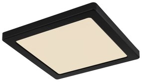 Plafoniera LED design modern LASSE negru 21,7x21,7cm