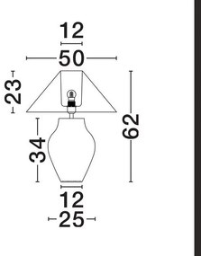 Veioza din ceramica lucrata manual WABI