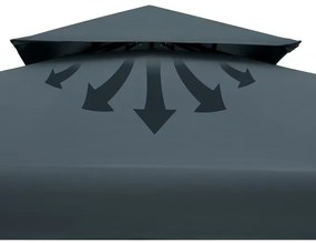 Deuba Pavilion de grădină Lorca 3x3 m - antracit
