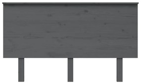 Tablie de pat, gri, 184x6x82,5 cm, lemn masiv de pin Gri, 184 x 6 x 82.5 cm, 1